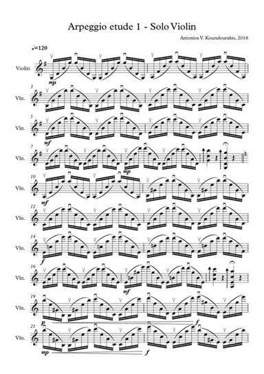 Violin Arpeggio Etude 1