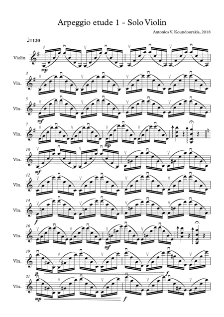Violin Arpeggio Etude 1
