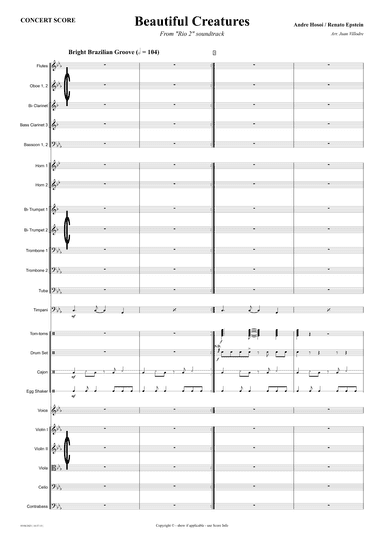 Beautiful Creatures (arr. Juan Villodre)