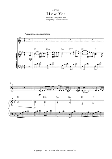 I Love You (arr. Kaiserin Rebecca)