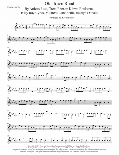 Old Town Road (remix) (arr. Kevin Busse)