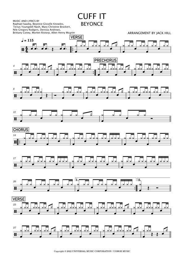 Cuff It (arr. Jack Hill)