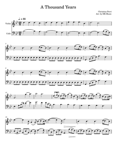 A Thousand Years (arr. DK Music)