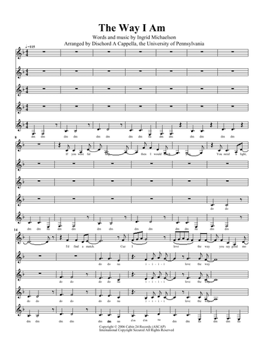 The Way I Am (arr. Andrew Pollen)