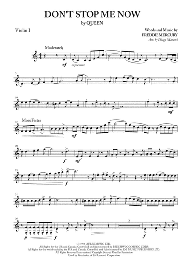 Don't Stop Me Now (arr. Diego Marani)