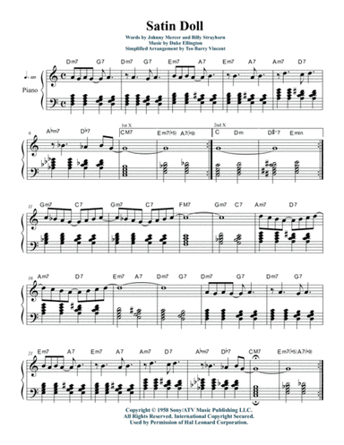 Satin Doll (arr. Teo Barry Vincent)