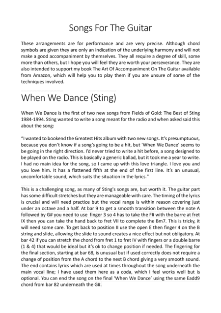When We Dance (arr. Simon James)