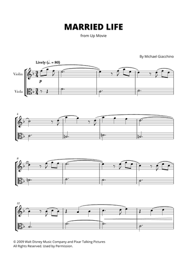 Married Life (arr. Cadenza Editions)