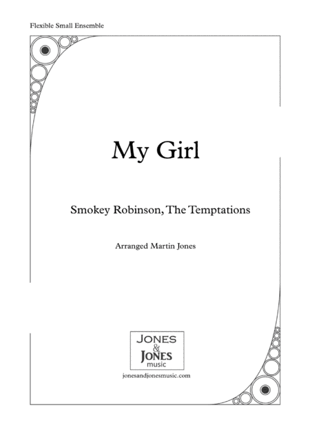 My Girl (arr. Martin Jones (jonesandjonesmusic.com))