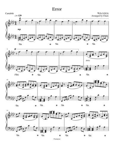 VIXX-Error (Advanced Piano Arrangement) (arr. Chamal Rashmika)