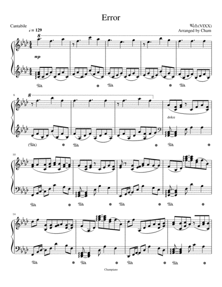 VIXX-Error (Advanced Piano Arrangement) (arr. Chamal Rashmika)