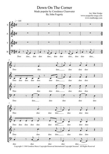 Down On The Corner (arr. Matt Hodge)