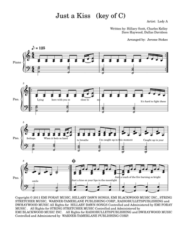 Just A Kiss (arr. Jerome Stokes)