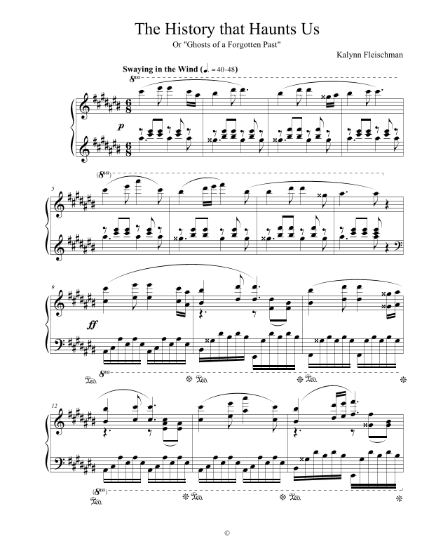 Hesitations in Ab Minor