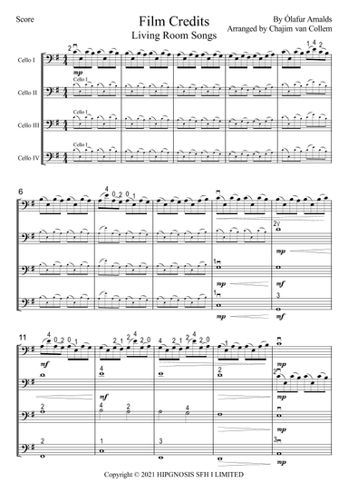Film Credits (arr. Chajim van Collem)