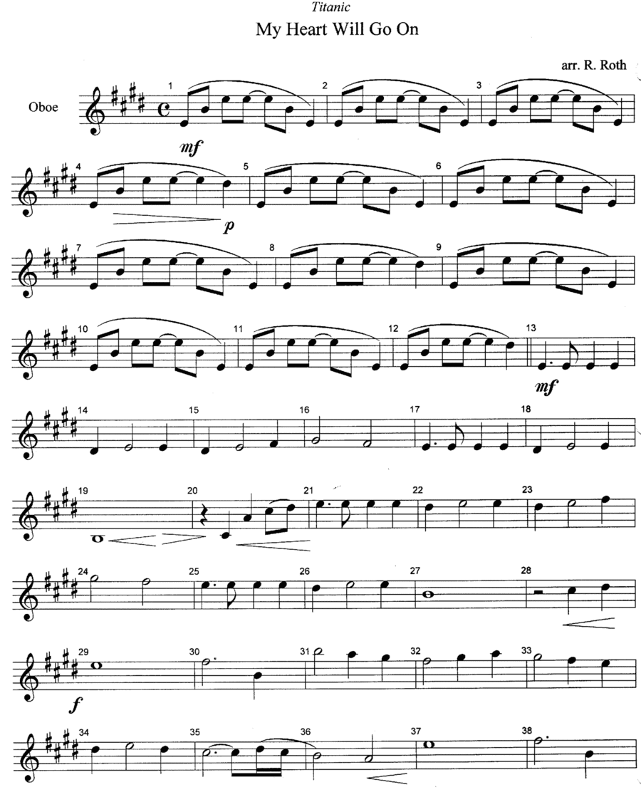 My Heart Will Go On (love Theme From 'titanic') (arr. Rainer's Rainbow)