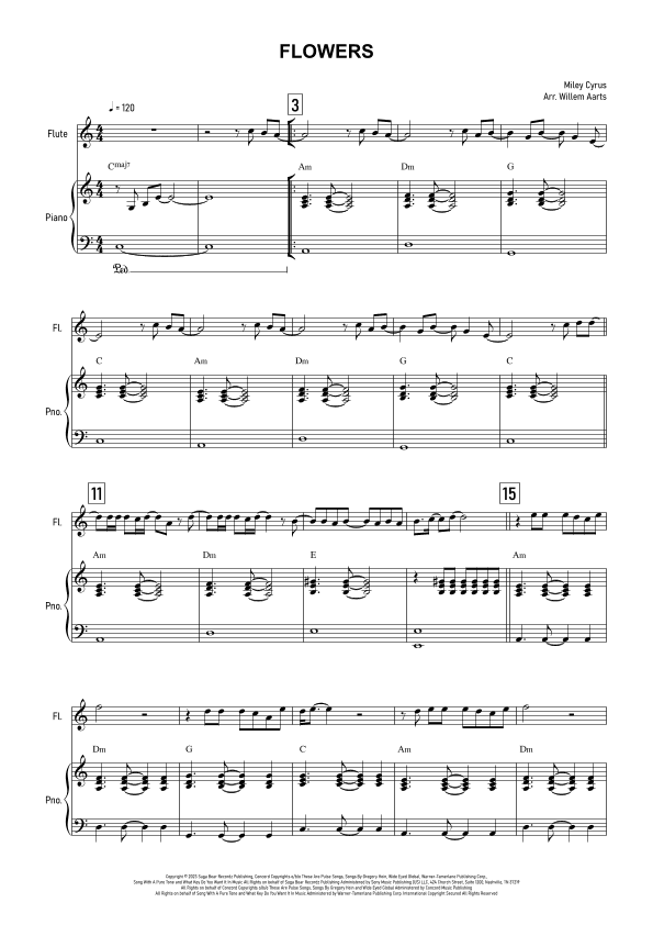 Flowers (arr. Willem Aarts)