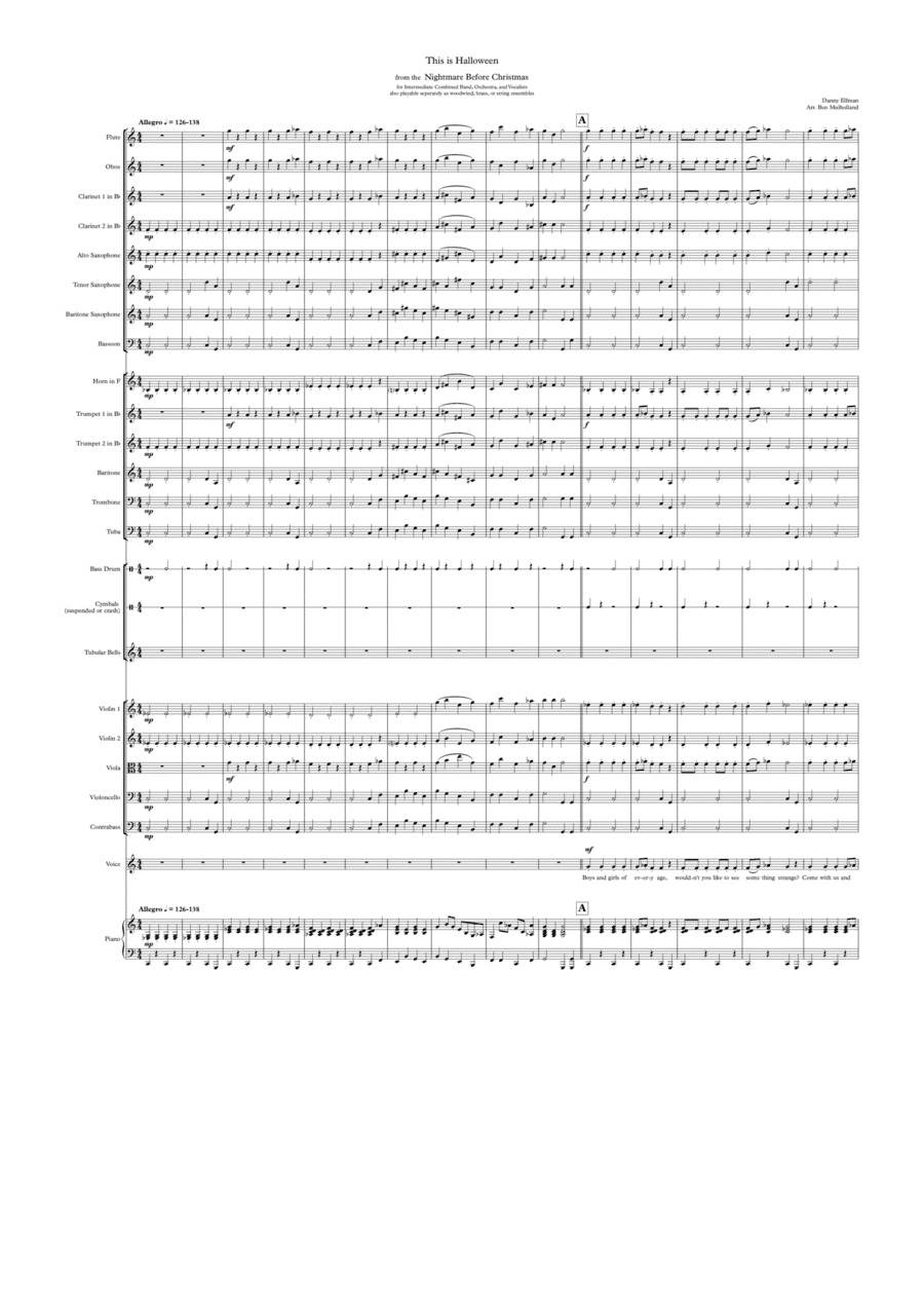 This Is Halloween (arr. Ben Mulholland)