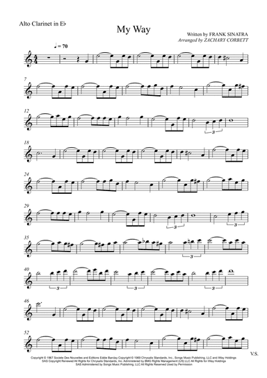 My Way (arr. Zachary Corbett)
