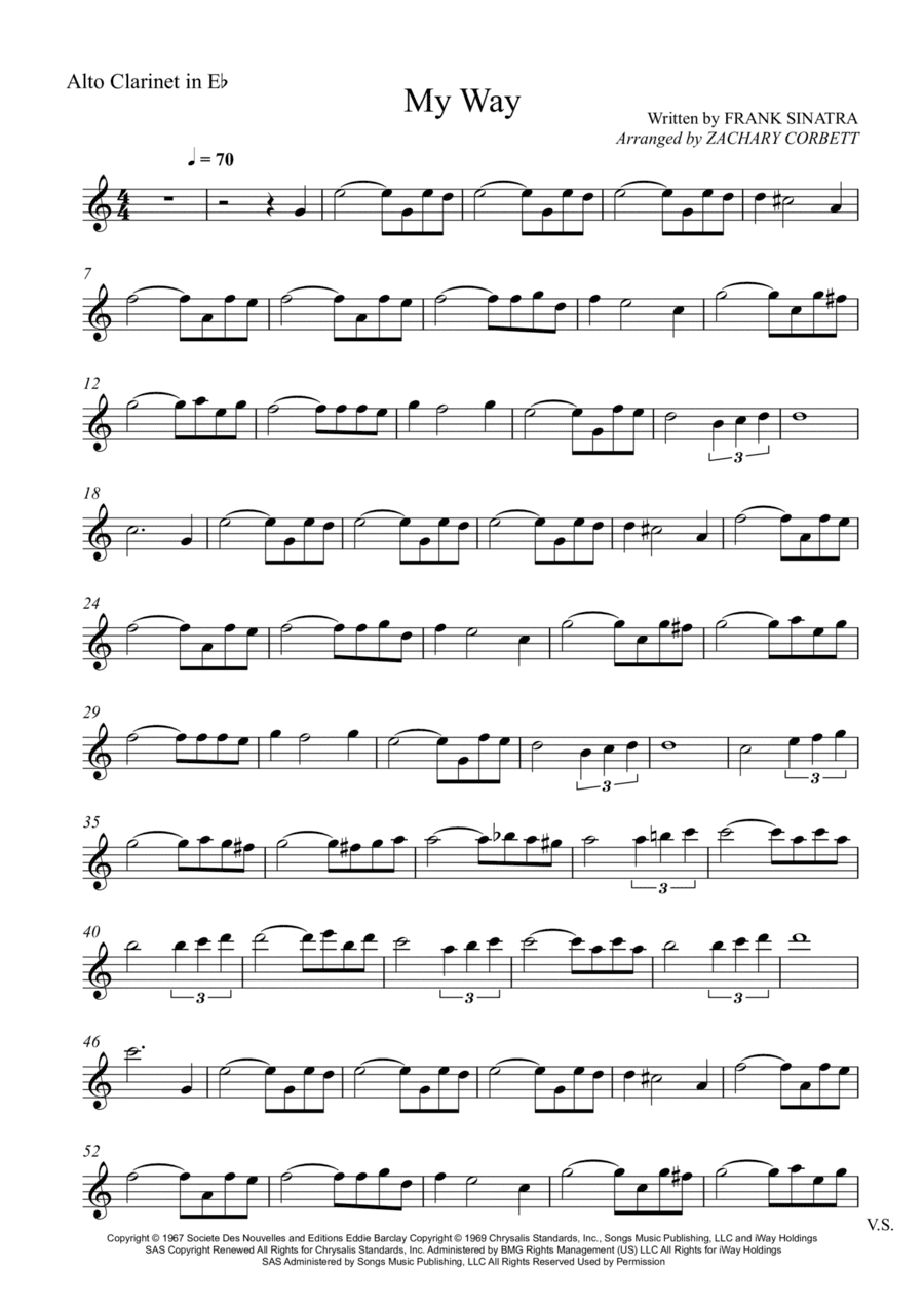 My Way (arr. Zachary Corbett)