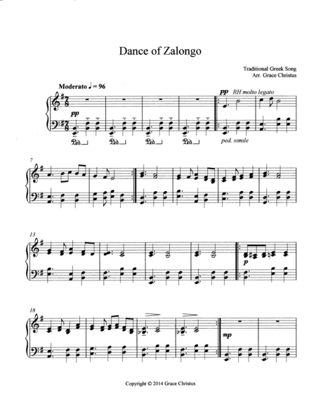 Dance of Zalongo (arr. Grace Christus)