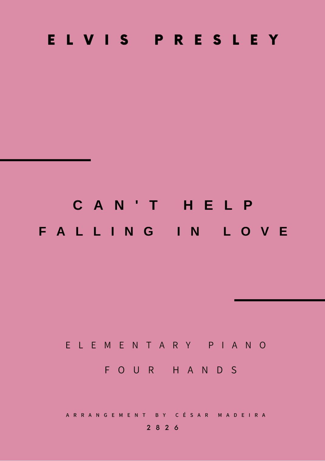 Can't Help Falling In Love (arr. César Madeira)