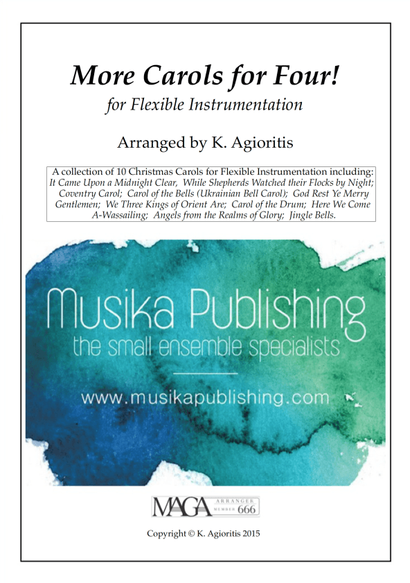 More Carols for Four! - Flexible Instrumentation - Part 3 in Alto Clef (arr. K. Agioritis)