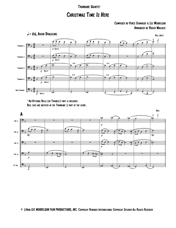 Christmas Time Is Here (arr. Roger Wallace)