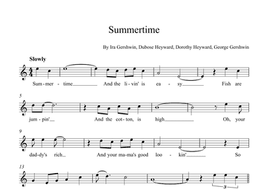 Summertime (arr. Alex Nunes Rodrigues)