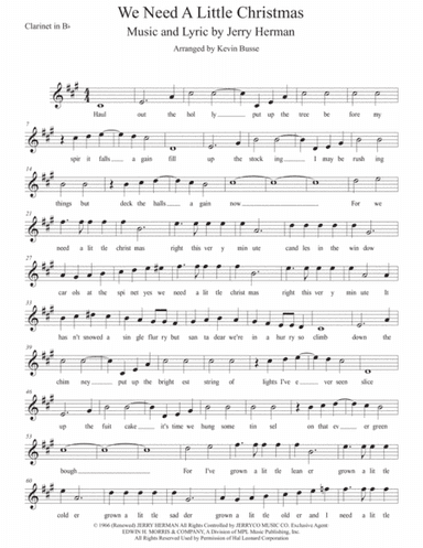 We Need A Little Christmas (arr. Kevin Busse)