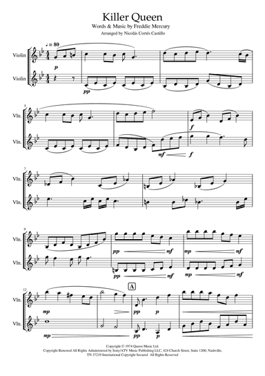 Killer Queen (arr. Nicolás Cortés Castillo)