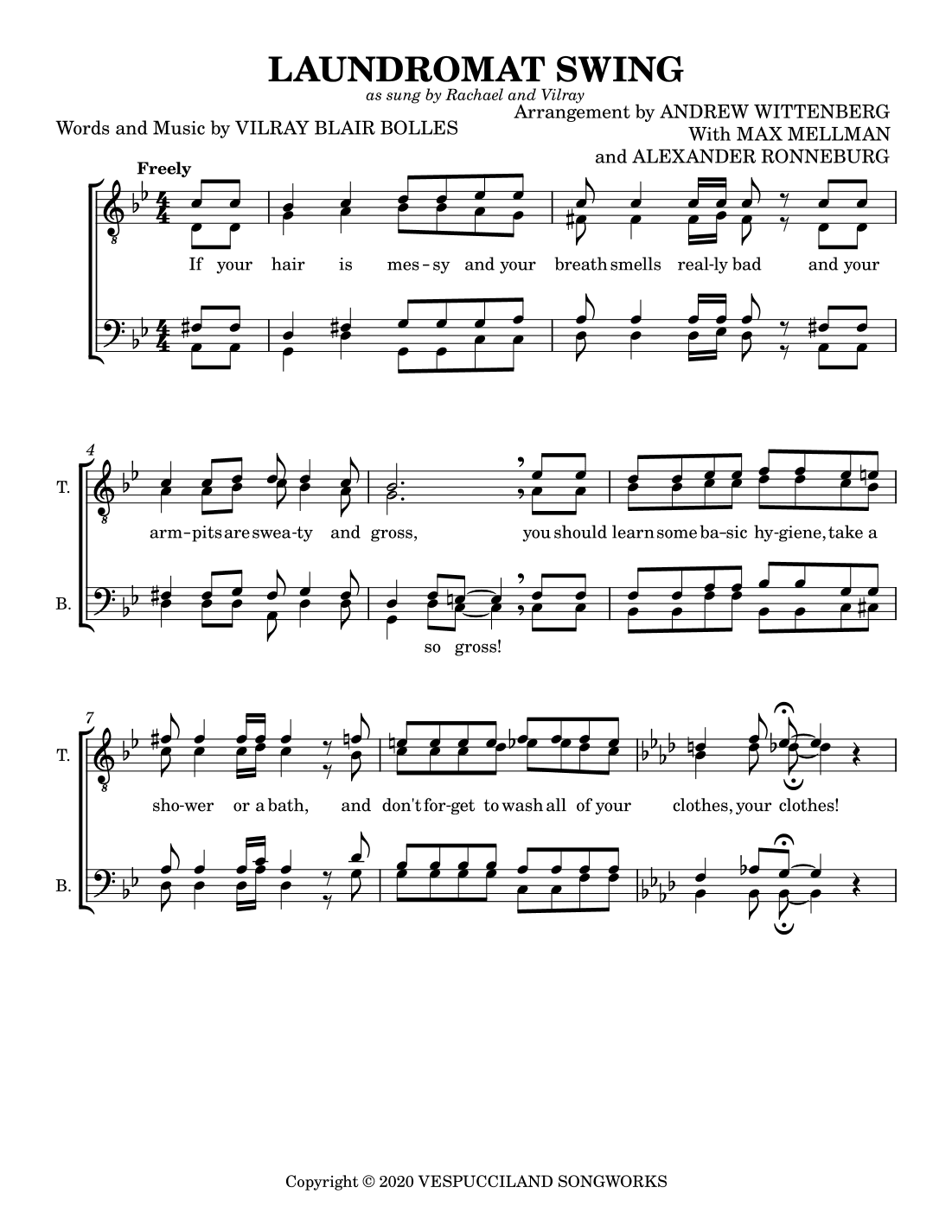 The Laundromat Swing (arr. Andrew Wittenberg)