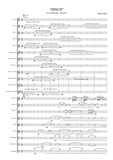 "Space" for symphonic orchestra