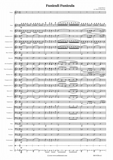 Funiculi Funicula (Luigi Denza) for solo voice and concert band (arr. Mark Armstrong)