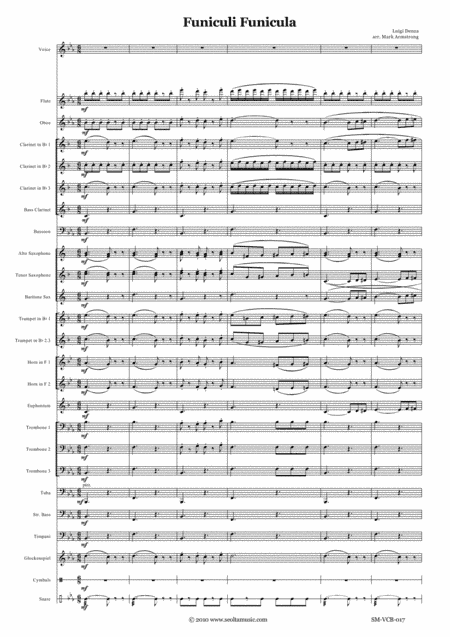 Funiculi Funicula (Luigi Denza) for solo voice and concert band (arr. Mark Armstrong)