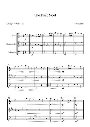 The First Noel (arr. André Nusa)