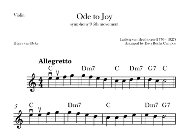 Ode To joy (Symphony 9 5th movement) (arr. Davi Rocha Campos)