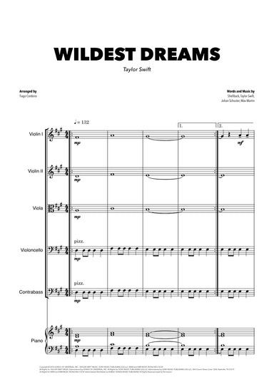 Wildest Dreams (arr. Tiago Cordeiro)