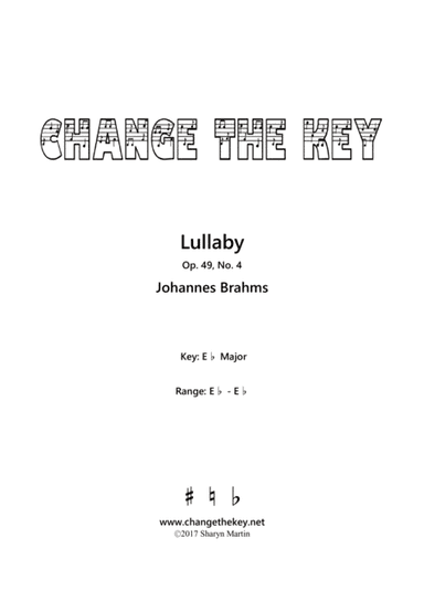 Lullaby - Eb Major (arr. Change the Key)