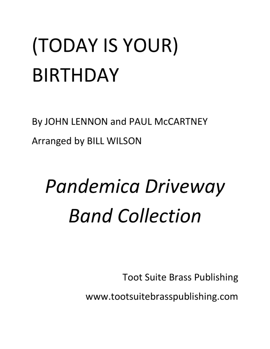 Birthday (arr. Bill Wilson)
