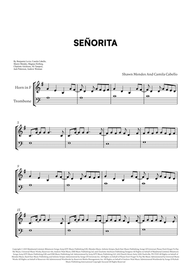 Señorita (arr. Cadenza Editions)
