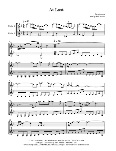 At Last (arr. DK Music)