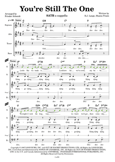 You're Still The One (arr. Frieder Schmidt)