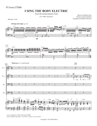 I Sing The Body Electric (arr. Kathleen McGuire)