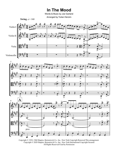 In The Mood (arr. Yulian Heroim)