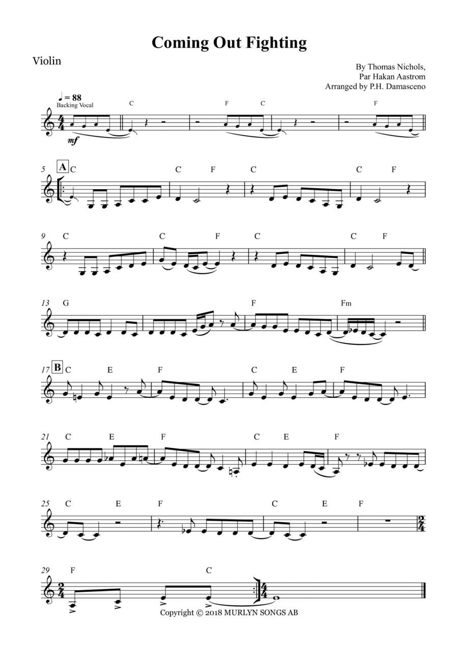Coming Out Fighting (arr. P.H. Damasceno)