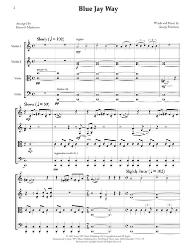 Blue Jay Way (arr. Kenneth Martinson)