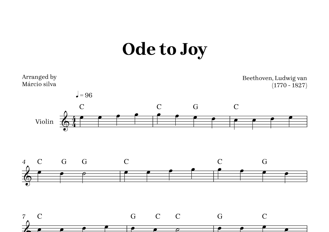 Ode to Joy (arr. Márcio Silva)