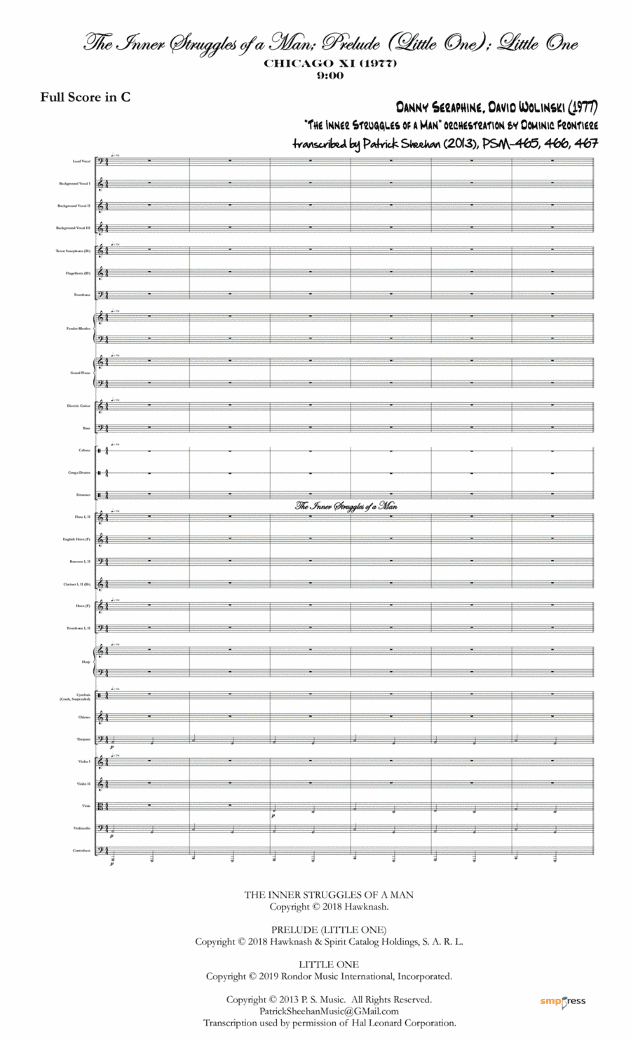 Inner Struggles Of A Man (arr. Patrick Sheehan)