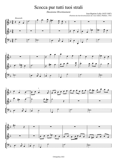 Scocca pur tutti tuoi strali (arr. Early Music Scores)